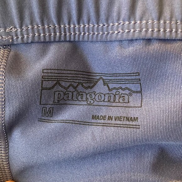 Womens Patagonia Fleetwith Skort Blue M Polyester Spandex Faux wrap front Flaw - Picture 7 of 11